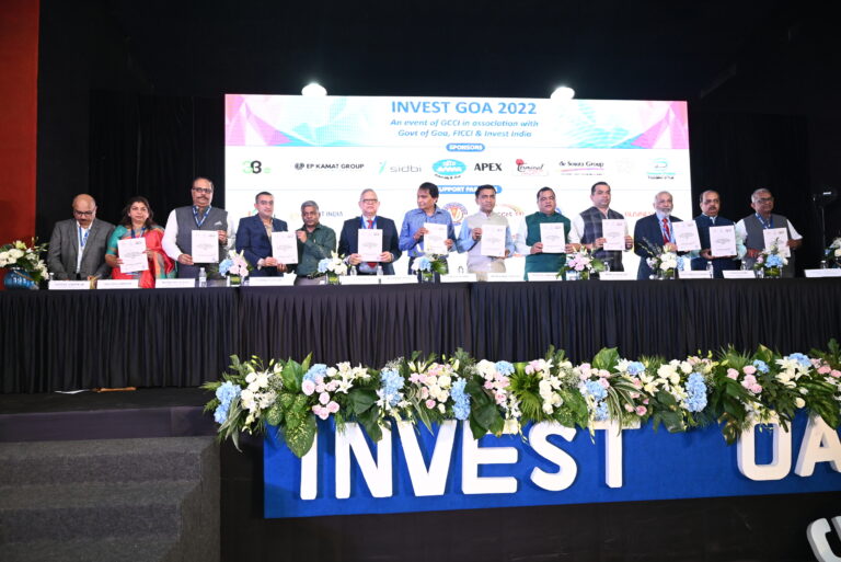 Launch of Knowledge paper at the 'Invest Goa 2022'