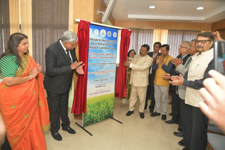Launch of Research Project for Rejuvenation of Khazan Lands of Goa