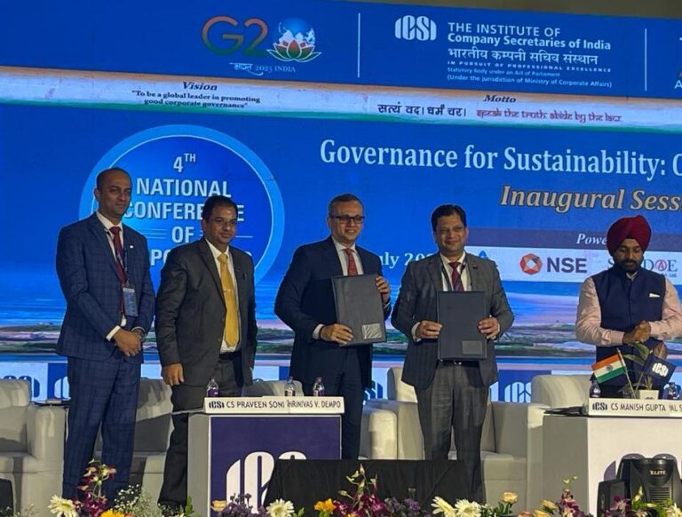 Signing of MoU with ICSI