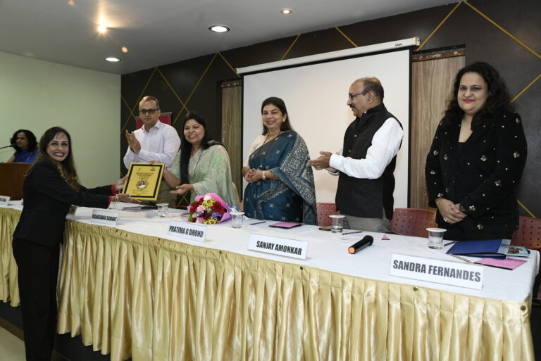 Felicitating Ms. Sulakshana Sawant at Mentorship Program Launch