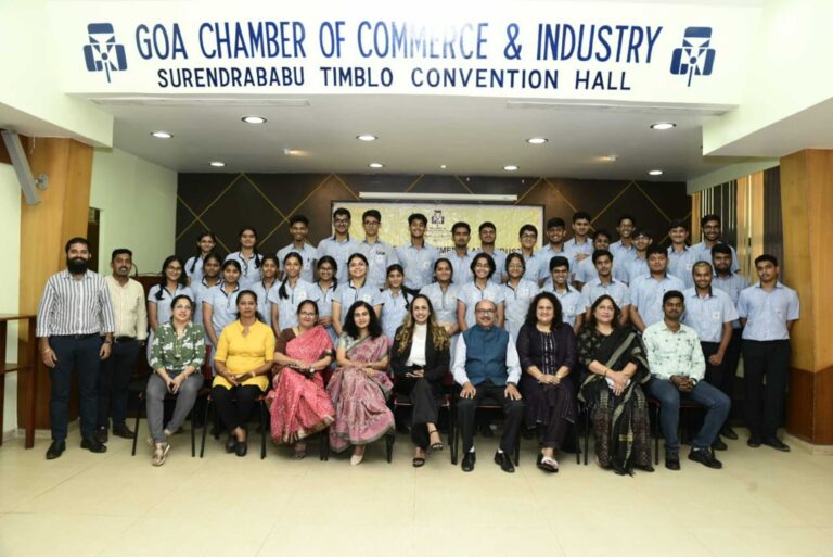 Students of Sharda Mandir School-Std XI Commerce visit to GCCI